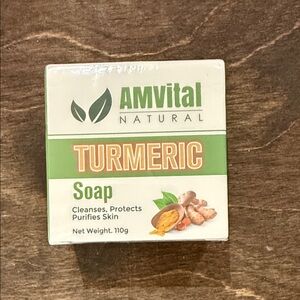 Natural Turmeric Soap - Green and Cream